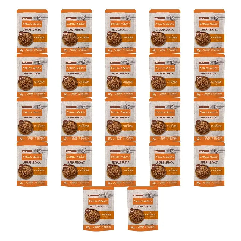 Nature'S Variety Cibo umido per gatti, al pollo, confezione multipla, 22 x 85 g