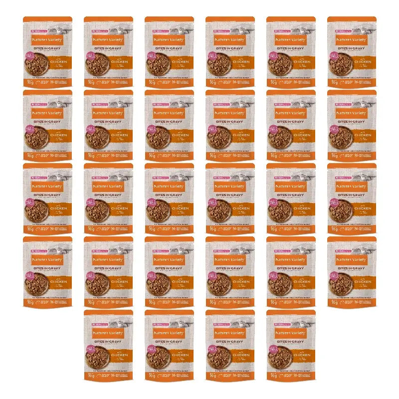 Nature'S Variety Cibo umido per gatti, al pollo, confezioni monodose, 28 x 70 g