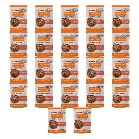 Nature'S Variety Cibo umido per gatti, al salmone, confezione multipack, 22 x 85 g