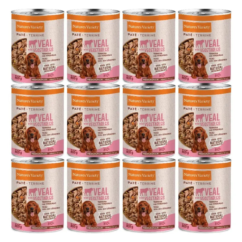 Nature'S Variety Cibo umido per cani, Medium, con pollame, porzioni singole, 12 x 400 g