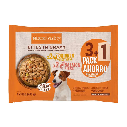 Nature'S Variety Cibo umido per cani, Mini, Flowpack, 400 g