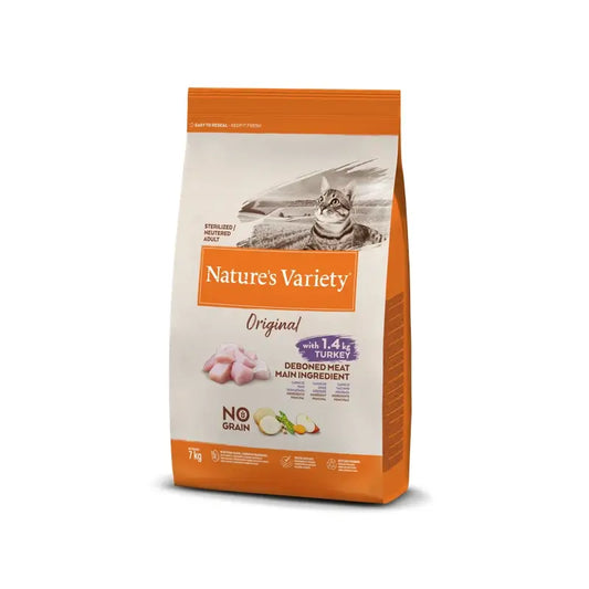Nature's Variety Feline Adult Original Sterilised Turkey, 7 kg, cibo per gatti