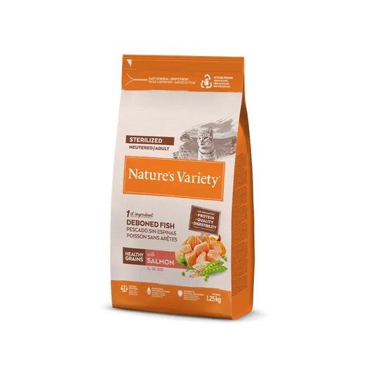 Nature'S Variety Feline Adult Original Sterilised Salmon 1,25Kg, cibo per gatti