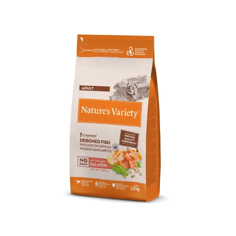Nature'S Variety Feline Adult Selected Norwegian Salmon 1,25Kg, cibo per gatti