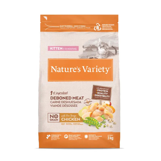 Nature'S Variety Mangime senza cereali per gatti, al pollo, naturale, 3 kg