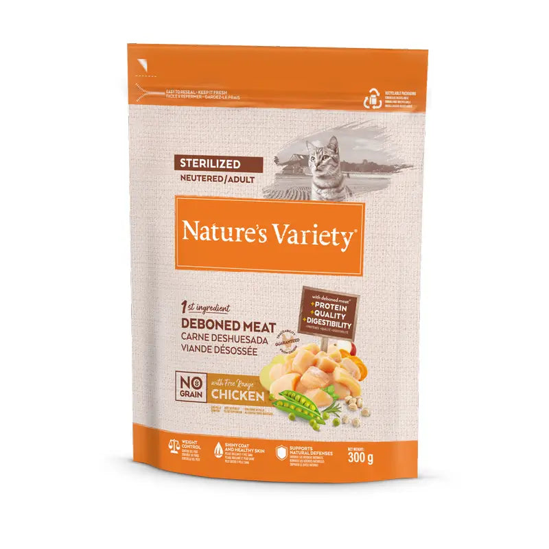 Nature'S Variety Mangime per gatti, al pollo, naturale, 300 g