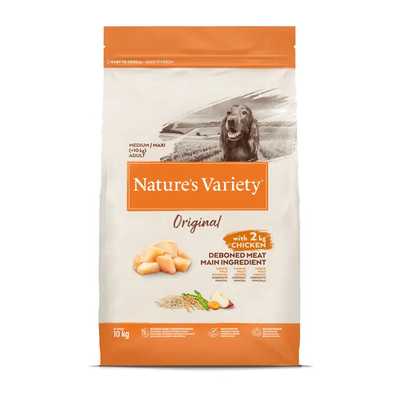 Nature'S Variety Mangime per cani, Medium, al pollo, naturale, 10 kg