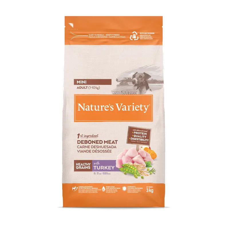 Nature'S Variety Mangime per cani, Mini, al tacchino, naturale, 3 kg