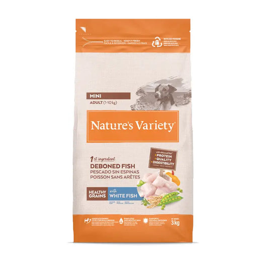 Nature'S Variety Mangime per cani, Mini, al pesce bianco, naturale, 3 kg