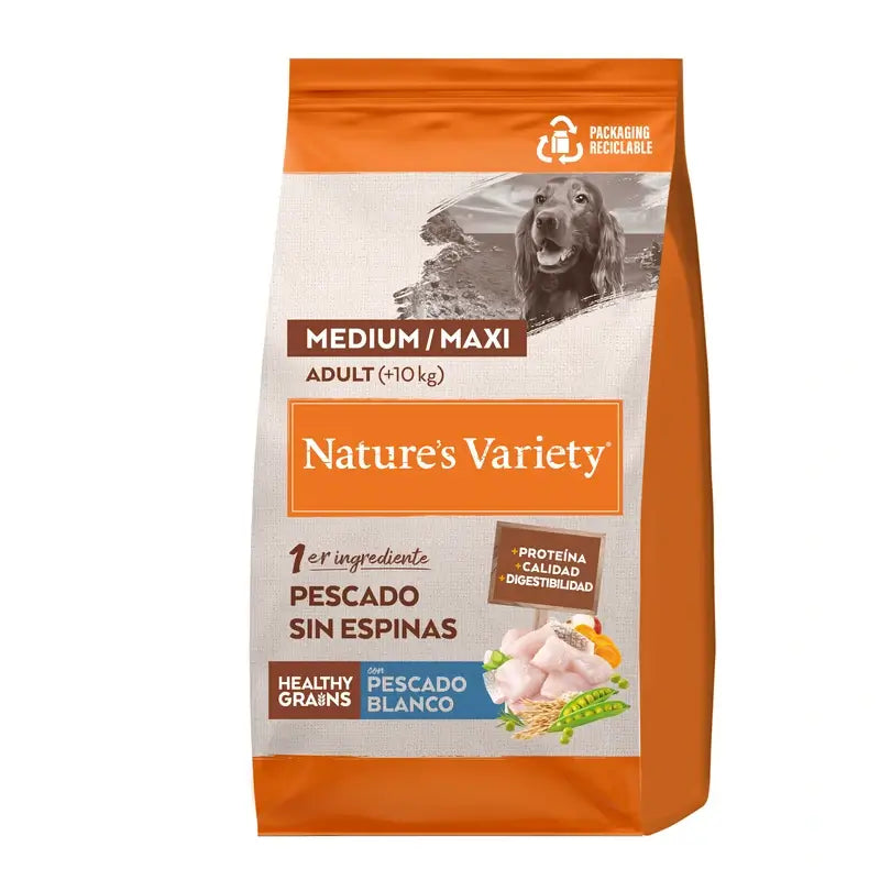 Nature's Variety Cani Medium White Fish con cereali 12000 g