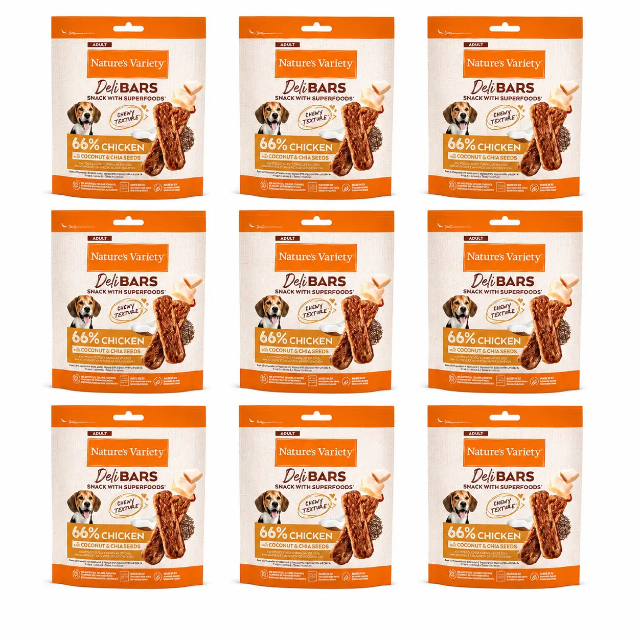 Nature'S Variety Snack Nvd Delibars Spfood Sncks Chkn 0,070 kg, 9 x 70 g