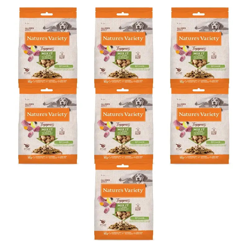 Nature'S Variety Toppers liofilizzati per cani, con agnello, naturali, 7 x 40 g