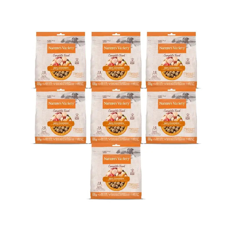 Nature'S Variety Toppers liofilizzati per cani adulti di taglia mini, al pollo, naturali, 7 x 120 g