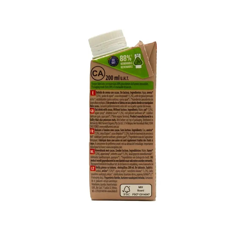 Naturgreen Bevanda al cioccolato e farina d'avena, 200 ml