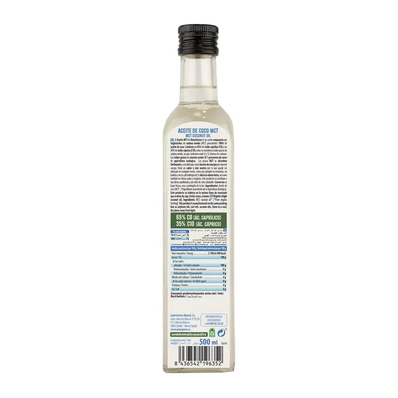 Naturgreen Olio di cocco Mct Bio, 500 ml