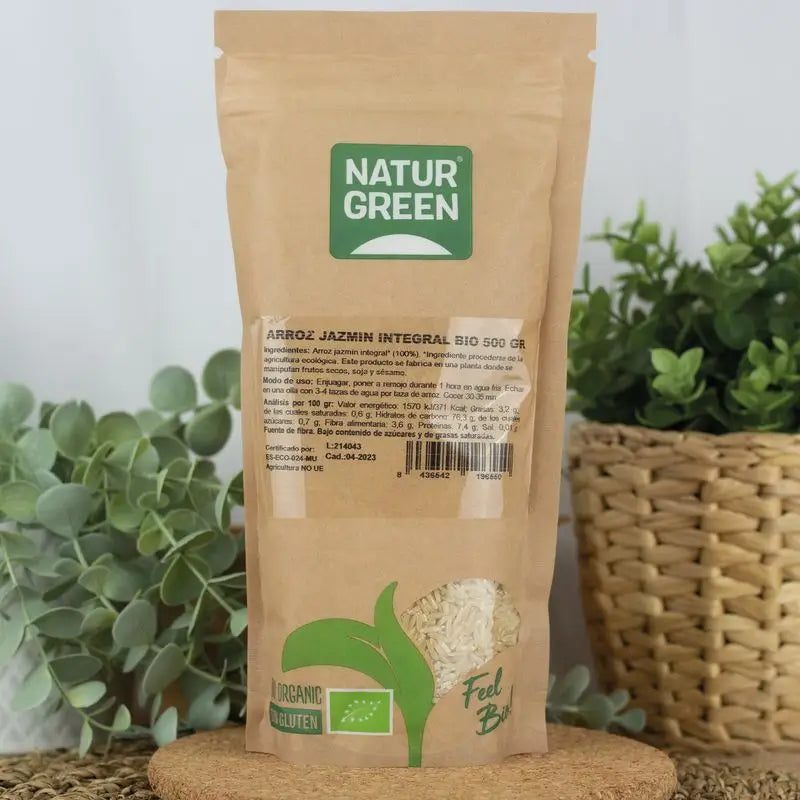 Naturgreen Riso integrale al gelsomino biologico, 500 g