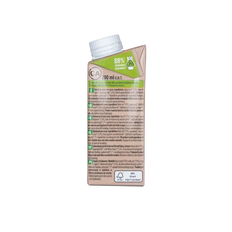 Naturgreen Bevanda vegetale al riso con cacao-calcio Mini 200M