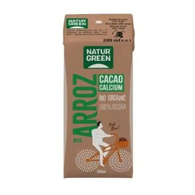 Naturgreen Bevanda vegetale al riso con cacao-calcio Mini 200M