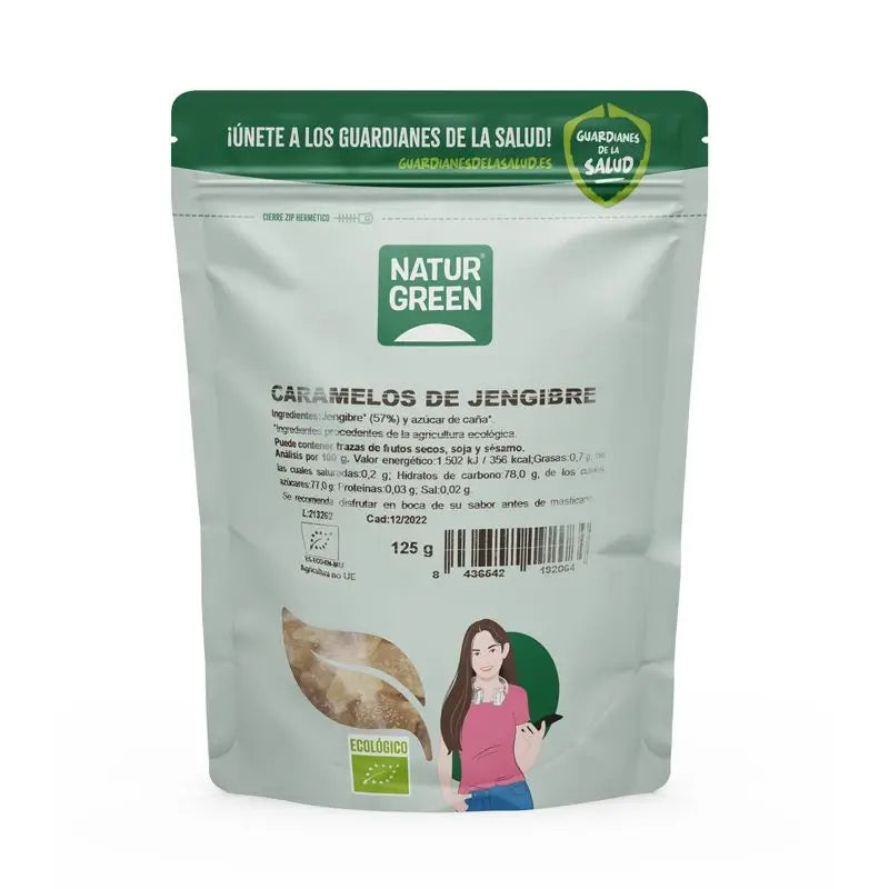 Naturgreen Caramelle allo zenzero, 125 G