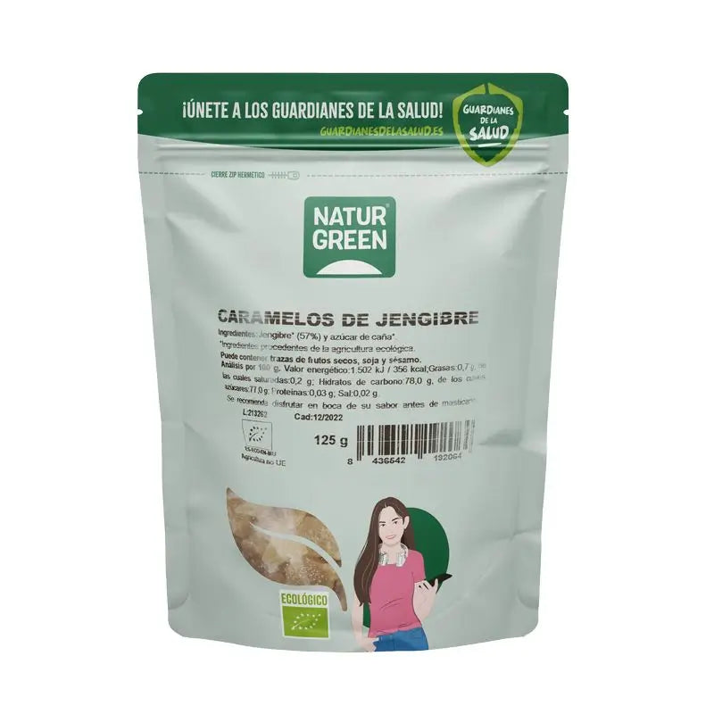 Naturgreen Caramelle allo zenzero, 125 G