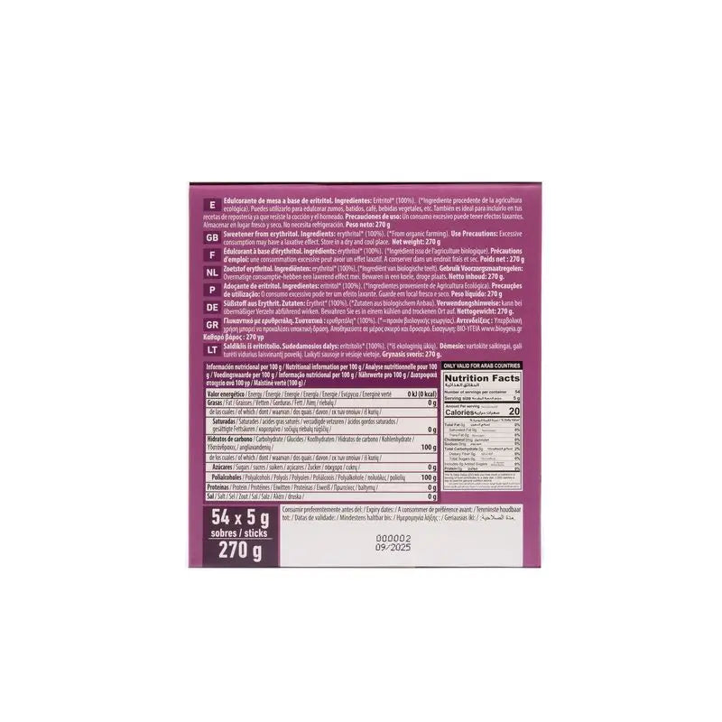 Naturgreen Eritritolo Sticks Bio, 54x5 g