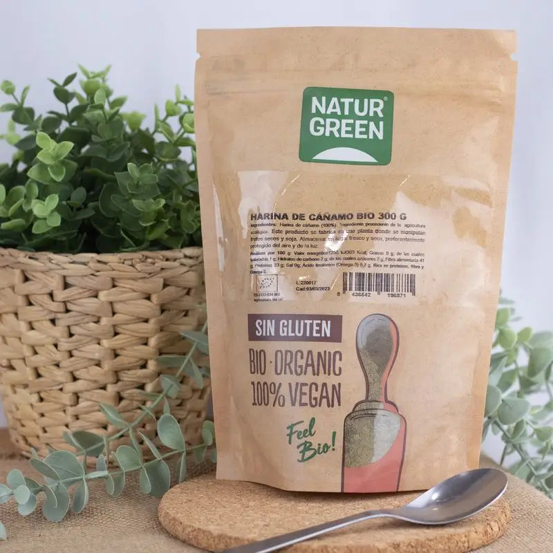 Farina di canapa Naturgreen, 300 g