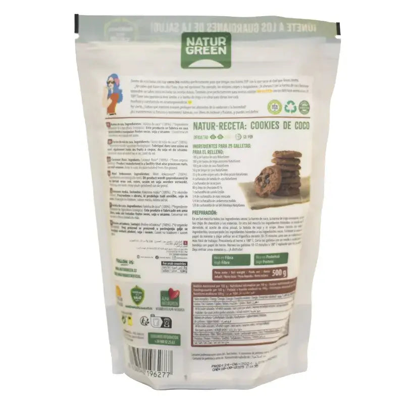 Farina di cocco Naturgreen, 500 g