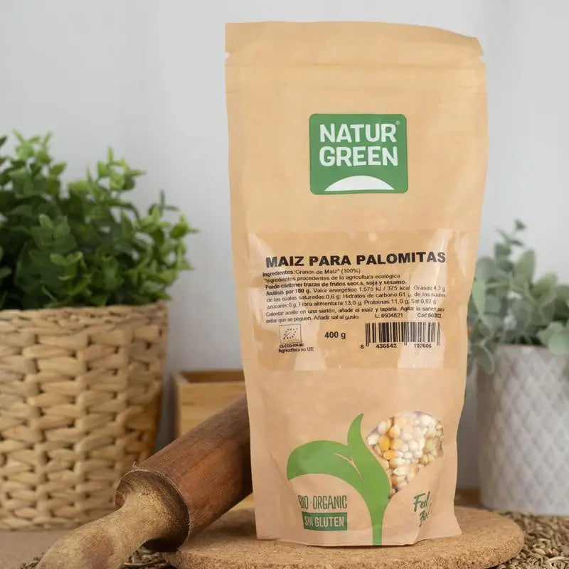 Naturgreen Popcorn di mais Bio, 450 g