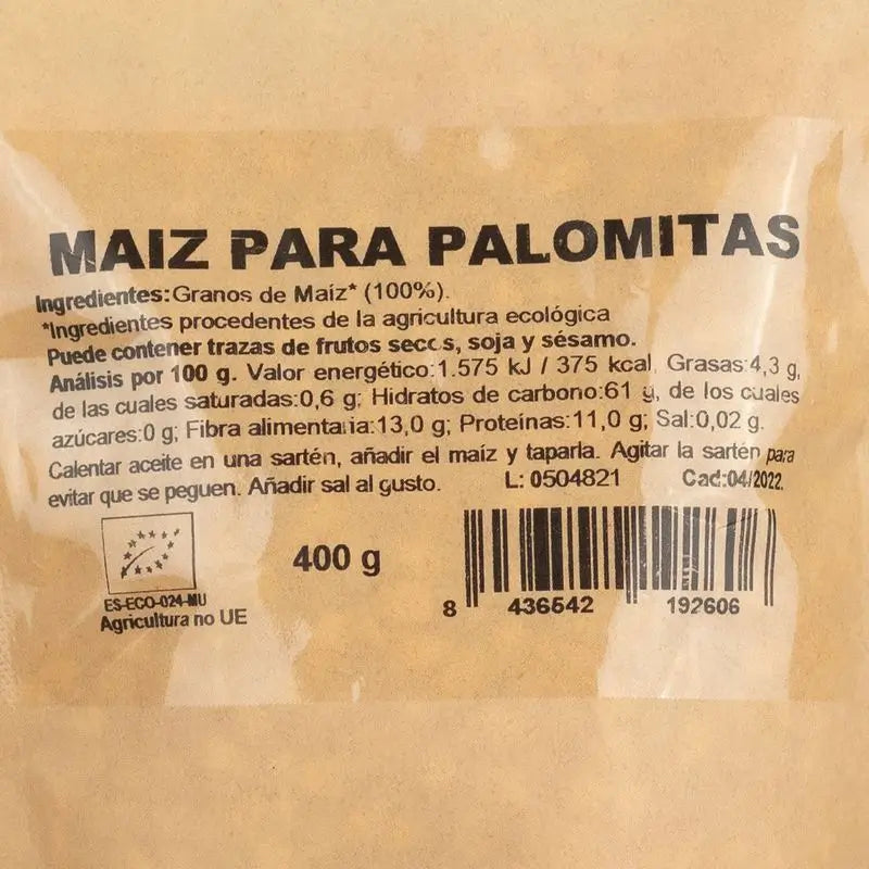 Naturgreen Popcorn di mais Bio, 450 g