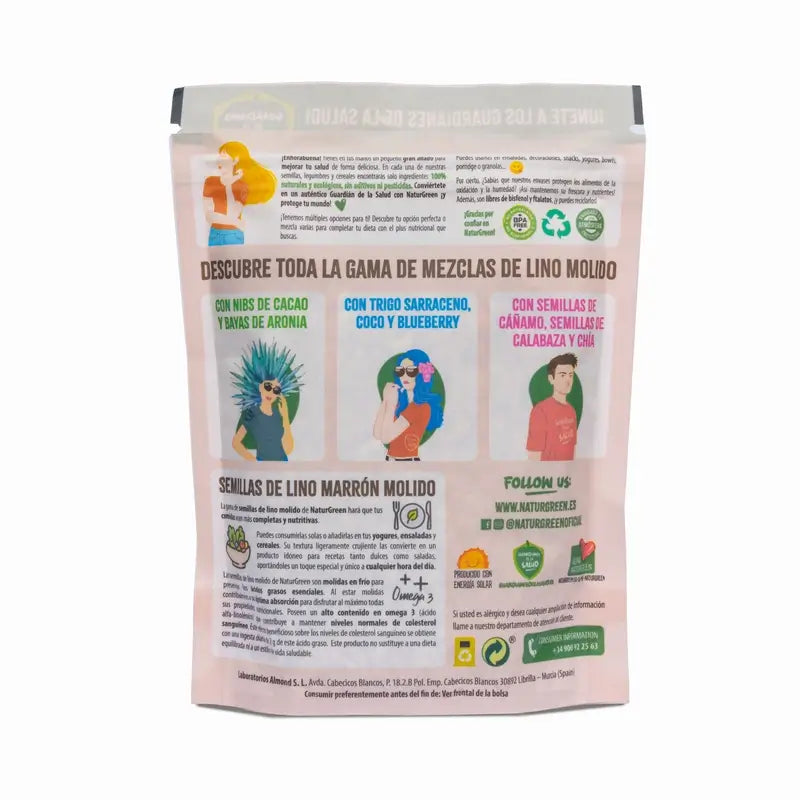 NaturGreen Lino, Grano saraceno, Cocco, Mirtillo Bio 150 g