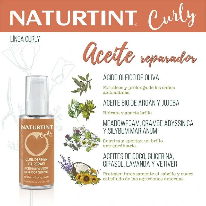 Naturtint Olio riparatore naturale per riccioli 50ml