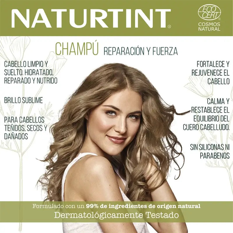 Naturtint Shampoo Naturale Forza e Riparazione 330 Ml
