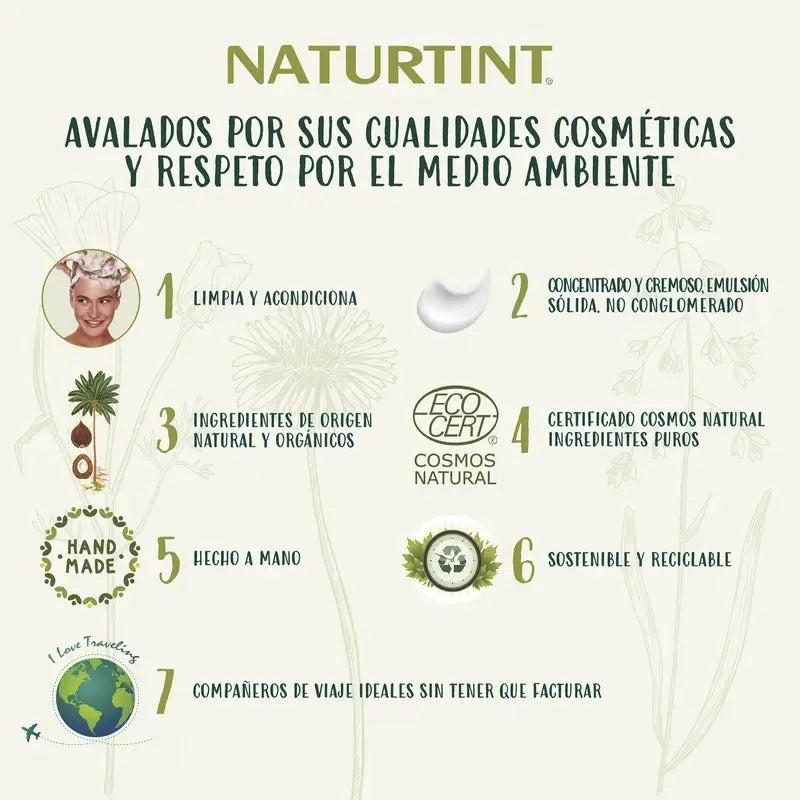 Naturtint Shampoo solido naturale uso frequente 75gr