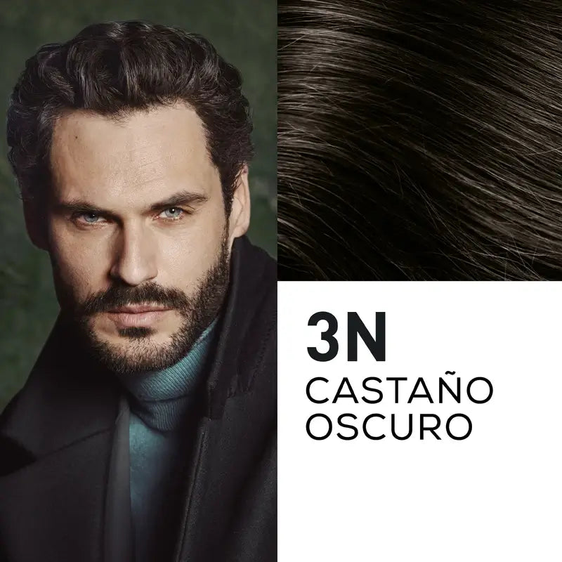 Naturtint Men Colorazione permanente per capelli e barba per uomo 3N senza ammoniaca - Castano scuro
