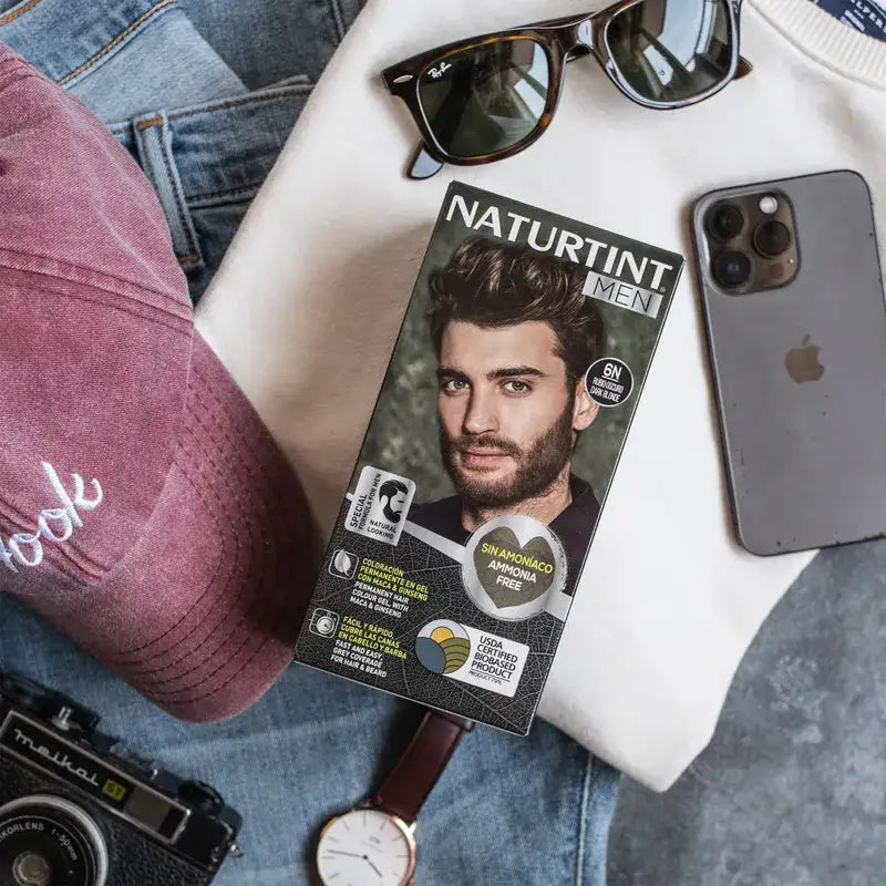 Naturtint Men Colorazione permanente per capelli e barba per uomo, senza ammoniaca 6N - Biondo scuro