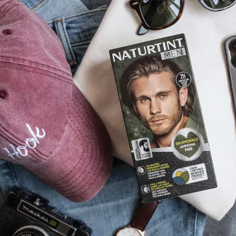 Naturtint Men Colorazione permanente per capelli e barba per uomo senza ammoniaca 7N - Biondo nocciola