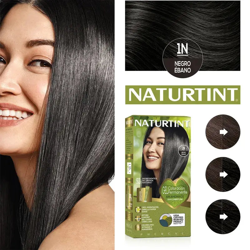Naturtint Tintura Permanente Senza Ammoniaca 1N - Nero Ebano