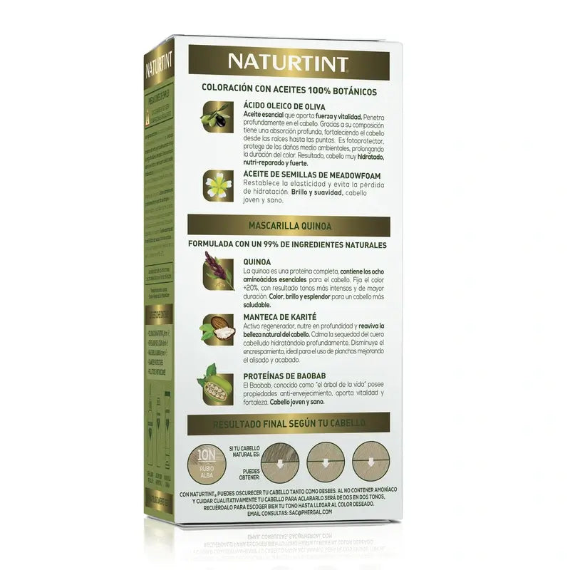 Naturtint Tintura Permanente Senza Ammoniaca 10N - Biondo Alba