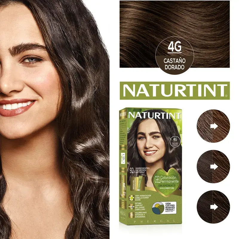 Naturtint Colorazione permanente Colorazione permanente senza ammoniaca 4G - Castano dorato