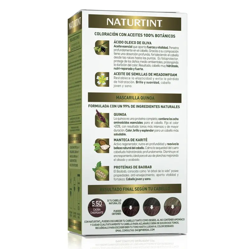 Naturtint Colorazione permanente Colorazione permanente senza ammoniaca 5.50 - Mogano scintillante