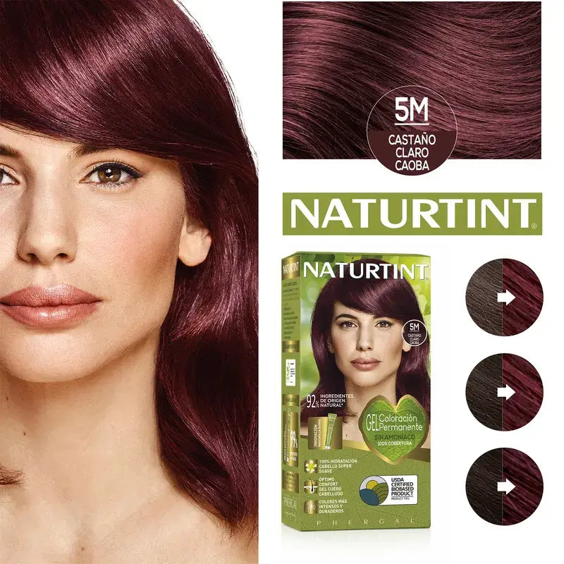 Naturtint Colorazione permanente Colorazione permanente senza ammoniaca 5M - Marrone chiaro mogano