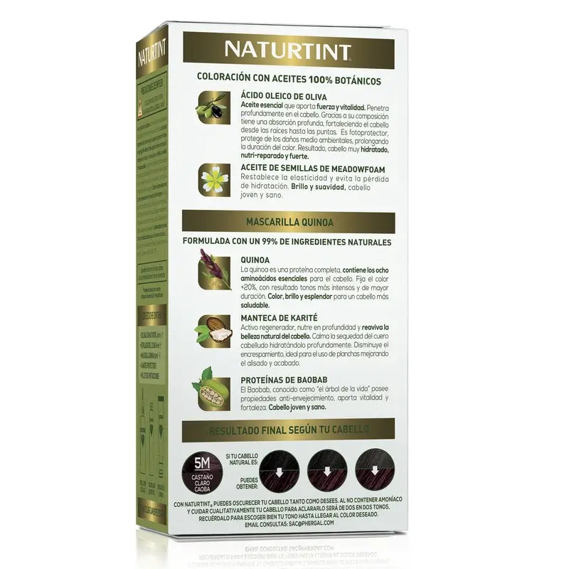 Naturtint Colorazione permanente Colorazione permanente senza ammoniaca 5M - Marrone chiaro mogano