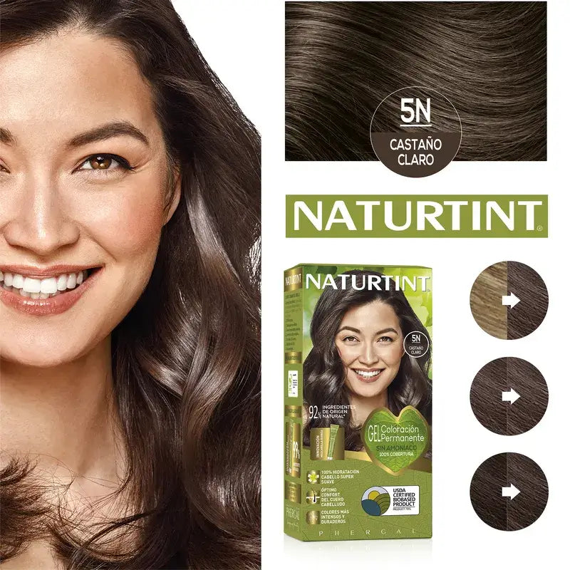 Naturtint Colorazione permanente Colorazione permanente senza ammoniaca 5N - Castano chiaro