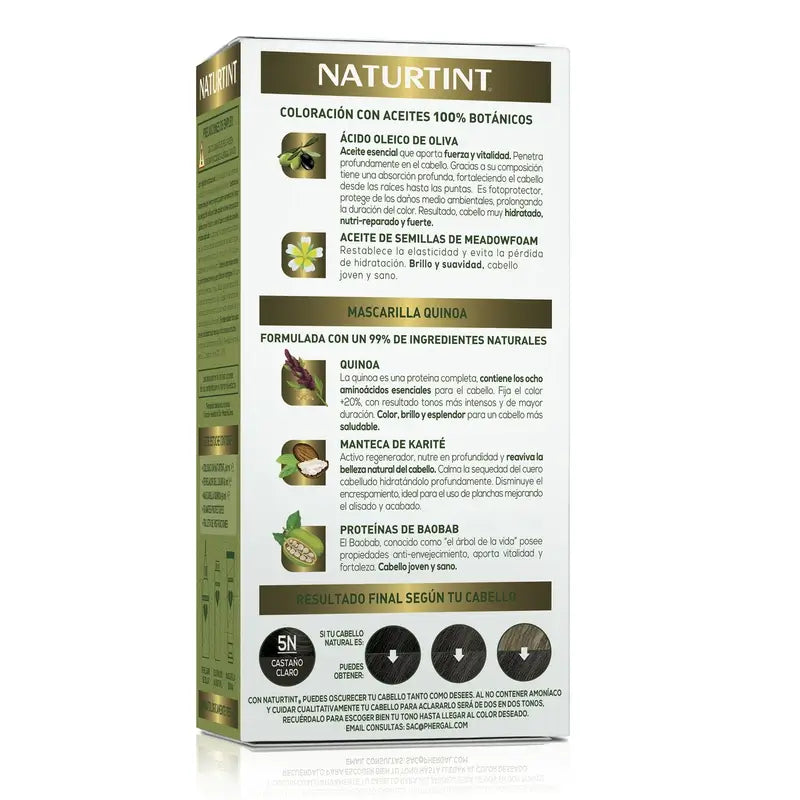 Naturtint Colorazione permanente Colorazione permanente senza ammoniaca 5N - Castano chiaro