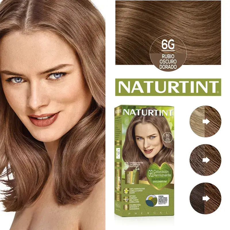 Naturtint Colorazione permanente Colorazione permanente senza ammoniaca 6G - Biondo scuro dorato