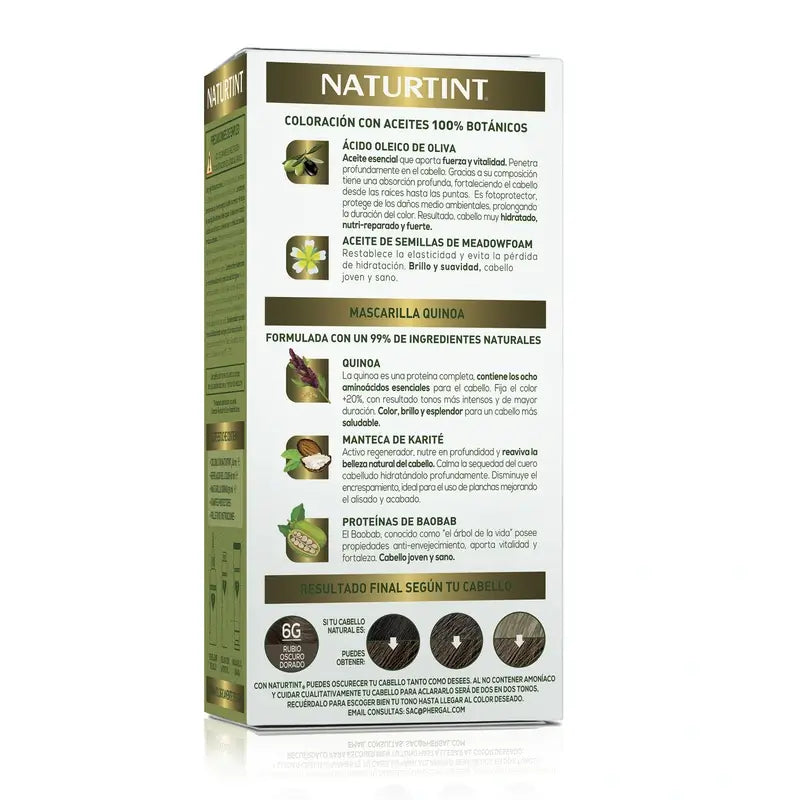 Naturtint Colorazione permanente Colorazione permanente senza ammoniaca 6G - Biondo scuro dorato