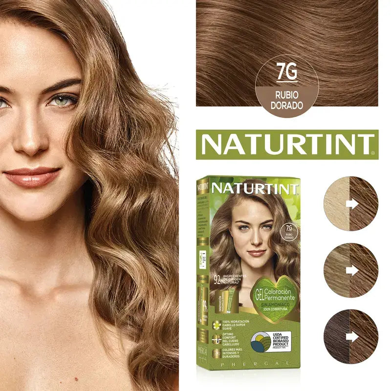 Naturtint Colorazione Permanente Senza Ammoniaca 7G - Biondo Dorato