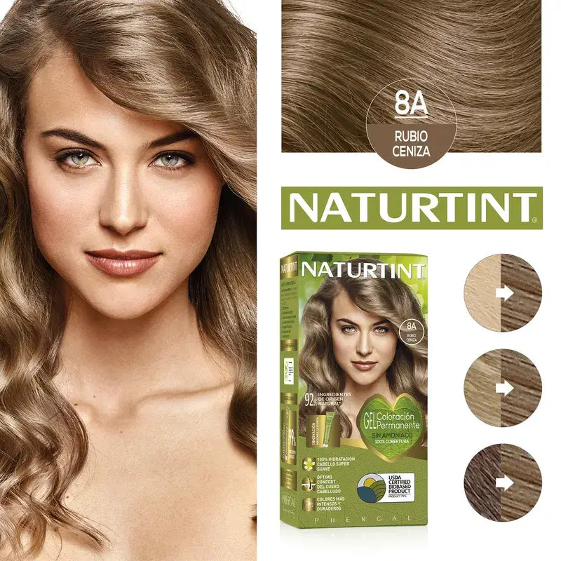 Naturtint Colorazione Permanente Senza Ammoniaca 8A - Biondo Cenere