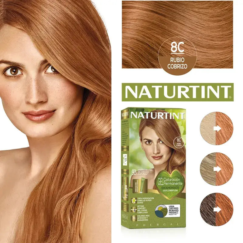 Naturtint Colorazione permanente Colorazione permanente senza ammoniaca 8C - Biondo rame