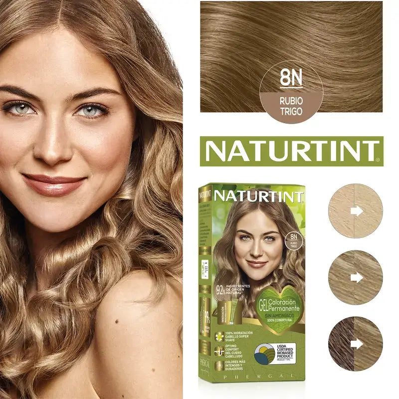 Naturtint Tintura Permanente Senza Ammoniaca 8N - Biondo Grano